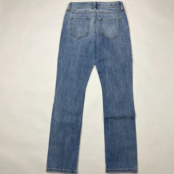 Cabi 5309 High Straight Denim‎ Jeans Stretch Cotton Pockets Flat Front Women 2 - Picture 4 of 12